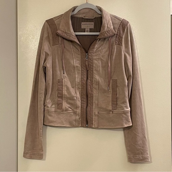 MARRAKECH by ANTHROPOLOGIE Dominga French Terry Jacket - Picture 3 of 7